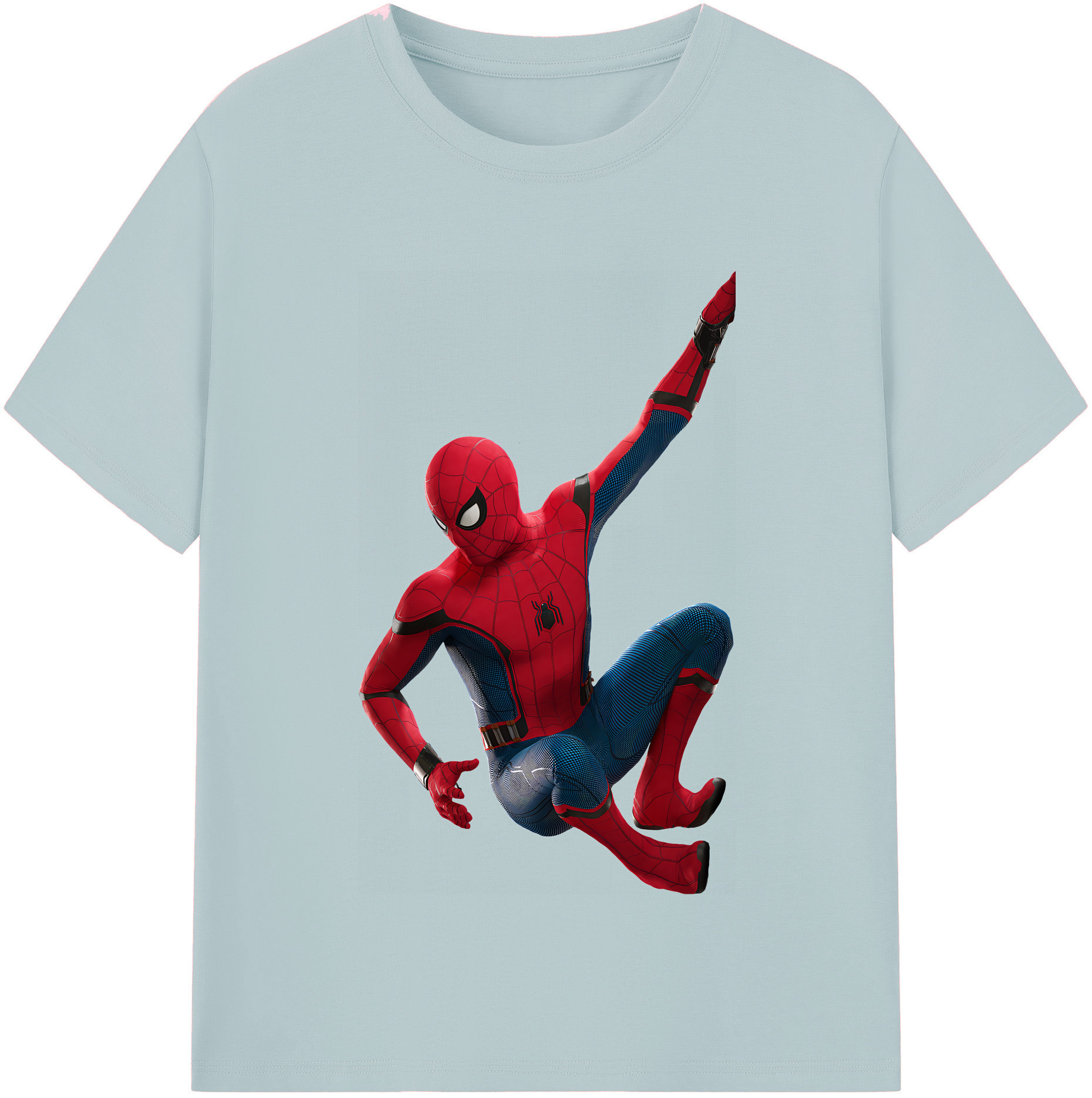 （画像用） Spider Man スパイダーマン 綿100％半袖Tシャツ（フロントプリント）